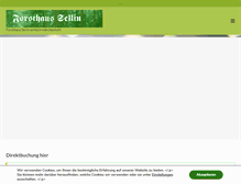 Tablet Screenshot of forsthaus-sellin.de